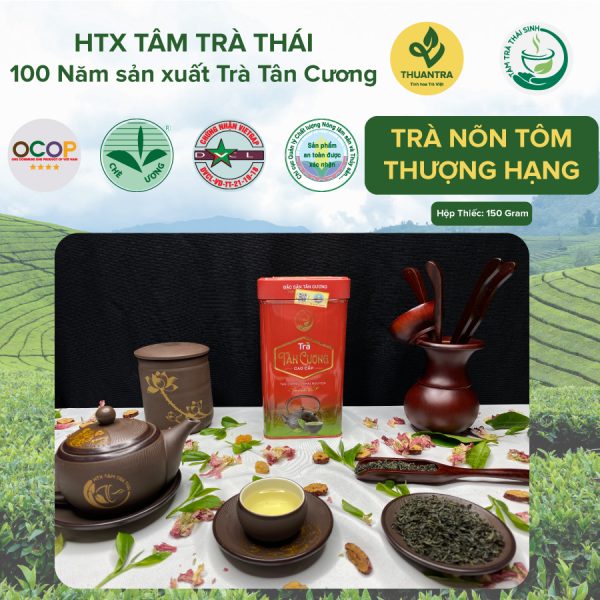 Hop thiec Tra Non Tom Thuong Hang HTX Tam Tra Thai Tra Thai Nguyen Chuan VietGap OCOP 4 Sao